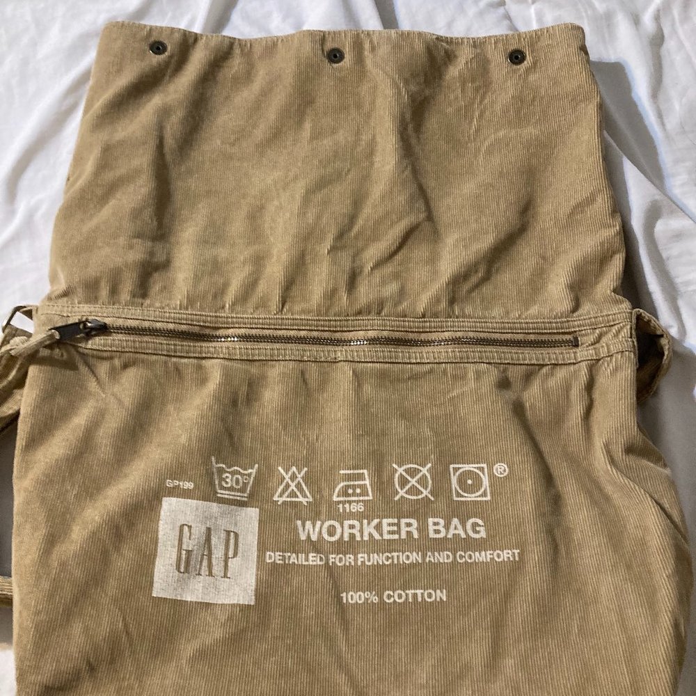 Vintage Gap messenger “worker bag” corduroy